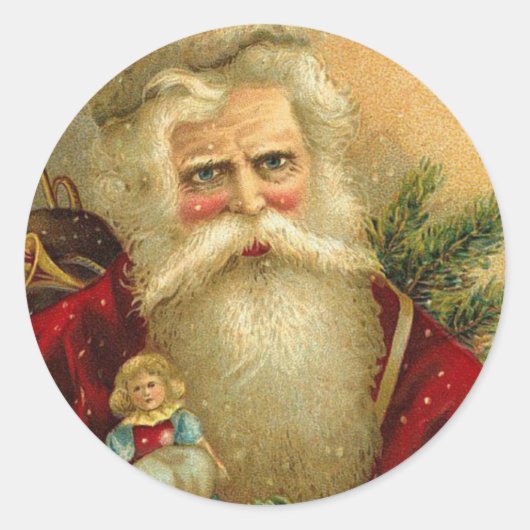 ビクトリアンクリスマス ラウンドシール (正面)