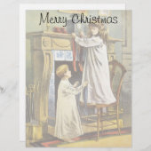 ビクトリアンクリスマス、子どもクリスマスストッキング (正面/裏面)