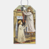 ビクトリアンクリスマス、子どもクリスマスストッキング ギフトタグ (正面)