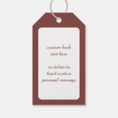 ビクトリアンクリスマス、子どもクリスマスストッキング ギフトタグ (裏面)