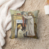 ビクトリアンクリスマス、子どもクリスマスストッキング クッション (ブランケット)