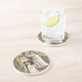 ビクトリアンクリスマス、子どもクリスマスストッキング コースター (側面)