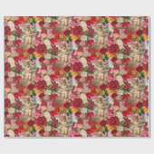 ビクトリアンケルブとバラスクラップブックチンツィレトロ ラッピングペーパー (フラット)