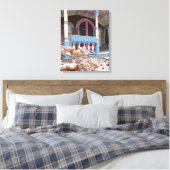 ビクトリアンコテージイン雪 – マーサのブドウ畑 キャンバスプリント (インサイチュ (寝室))