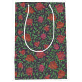 ビクトリアンゴシック パーフェクト レッド & フクシア ローズ ミディアムペーパーバッグ (正面)