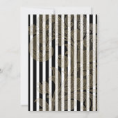 ビクトリアンゴシッストライプク結婚 招待状 (裏面)