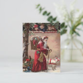 ビクトリアンサンタハガキ ポストカード (スタンド正面)