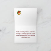 ビクトリアンサンタ折り紙グリーティングカード カード (内部)