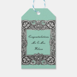 ビクトリアンスクロールフレーム – エレガント ギフトタグ