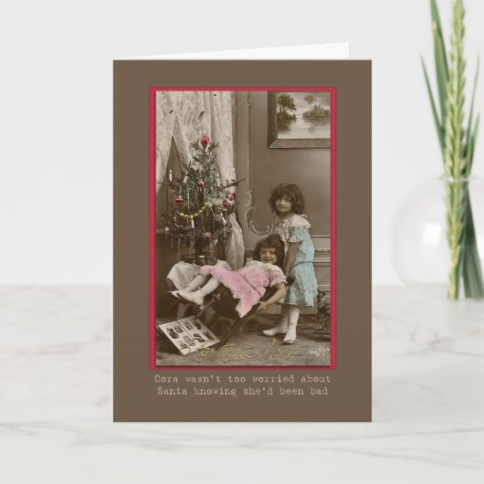 ビクトリアンスス女子遊のユーモアのある シーズンカード (正面)