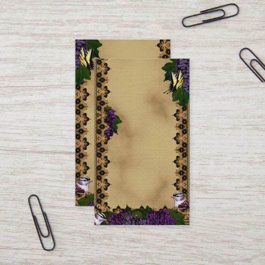 ビクトリアンスズメ 名刺 (正面/裏面インサイチュ)