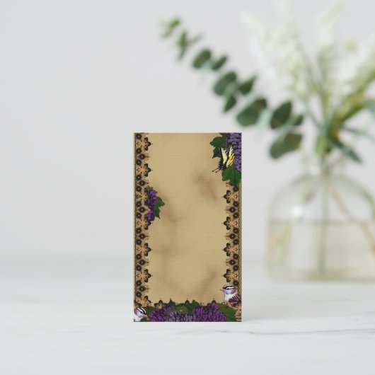 ビクトリアンスズメ 名刺 (スタンド正面)