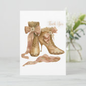 ビクトリアンスタイルのヒール靴のペア サンキューカード (スタンド正面)