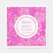 ビクトリアンスタイルのピンクの花 ブライダルシャワー