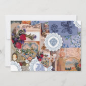 ビクトリアンスタイルの結婚式の招待返信 招待状 (正面)