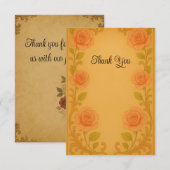 ビクトリアンスタイルサンキューカード サンキューカード (正面/裏面)