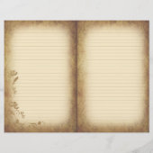 ビクトリアンスタイル古いスクラップブック&ジャーナル紙 (裏面)