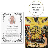 ビクトリアンスタイル華美バラコーナー祈りの言葉カード プレイスカード