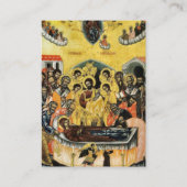 ビクトリアンスタイル華美バラコーナー祈りの言葉カード プレイスカード (裏面)