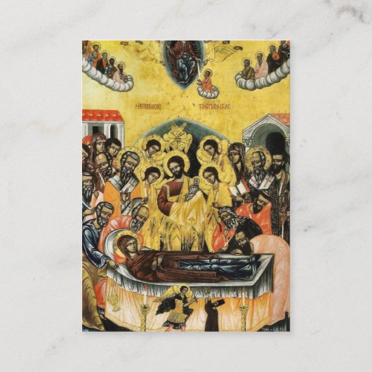 ビクトリアンスタイル華美バラコーナー祈りの言葉カード プレイスカード (裏面)