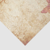 ビクトリアンスタイル蝶と花 薄葉紙 (詳細)