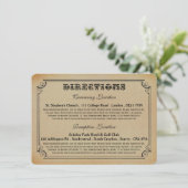 ビクトリアンスチームパンクウェディングコレクション 招待状 (スタンド正面)