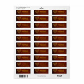 ビクトリアンスチームパンクギア結婚ハート ラベル (フルシート)