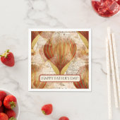 ビクトリアンスチームパンク熱気球お父さんの日 スタンダードカクテルナプキン (インサイチュ)