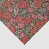 ビクトリアンスチームパンク 古い鍵 ロック 赤いポピー 薄葉紙 (詳細)