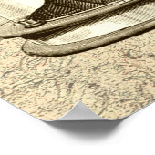 ビクトリアンステームパンクの時計機構 ポスター (角)