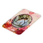 ビクトリアンステームパンク花ハートバレンタインデー マグネット (左側)