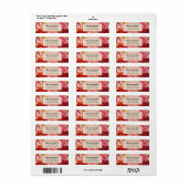 ビクトリアンステームパンク花ハートバレンタインデー ラベル (フルシート)