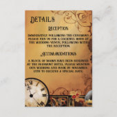 ビクトリアンステームパ結婚ンク エンクロージャーカード (正面)