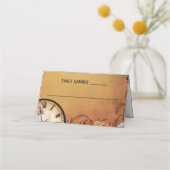 ビクトリアンステームパ結婚ンク プレイスカード (正面)