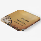 ビクトリアンステームパ結婚ンク ペーパープレート (傾斜あり)