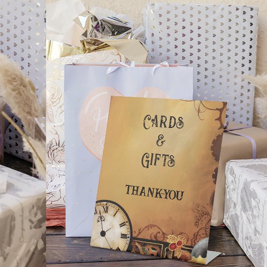 ビクトリアンステームパ結婚ンク 台座サイン