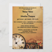 ビクトリアンステームパ結婚ンク 招待状 (正面)