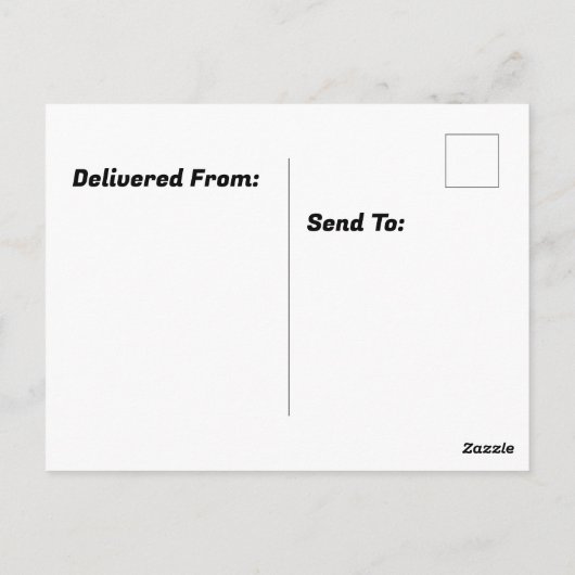 ビクトリアンストップ印の付いた家 ポストカード (裏面)