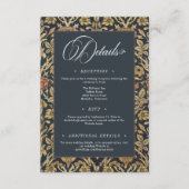 ビクトリアンタペストリー・ウィリアム・モリス結婚フローラ エンクロージャーカード (正面)