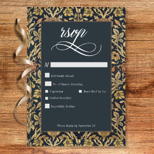 ビクトリアンタペストリー・ウィリアム・モリス結婚フローラ 出欠カード