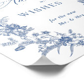 ビクトリアンダスティブルーフランスのガーデンアドバイス&ウィッシュ ポスター (角)