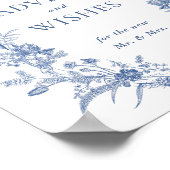 ビクトリアンダスティブルーフランスのガーデンアドバイス&ウィッシュ ポスター (角)