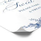 ビクトリアンダスティブルーフランスのガーデン愛は甘い ポスター (角)