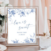 ビクトリアンダスティブルーフランスのガーデン愛は甘い ポスター