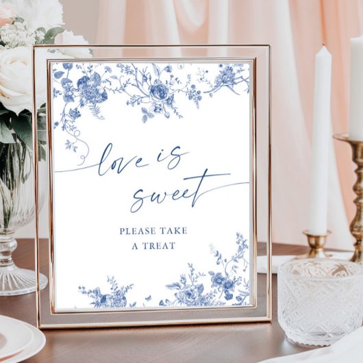 ビクトリアンダスティブルーフランスのガーデン愛は甘い ポスター