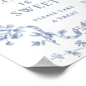 ビクトリアンダスティブルーフランスのガーデン愛は甘い ポスター (角)