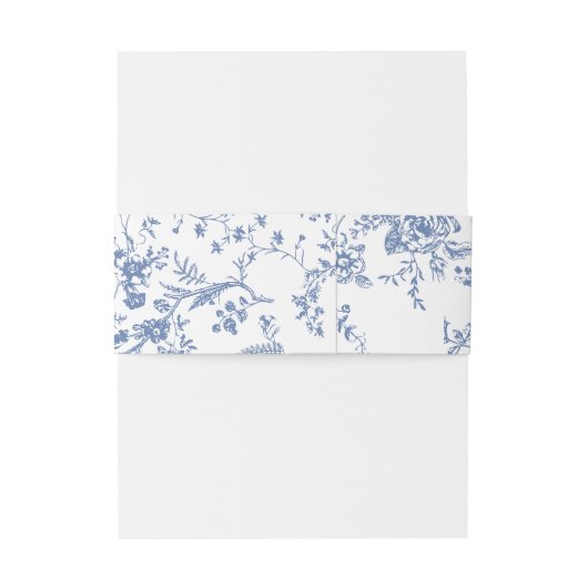 ビクトリアンダスティブルーフランスのガーデン結婚花 招待状ベリーバンド (裏面例)