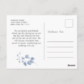 ビクトリアンダスティブルーフランスのガーデン ポストカード (裏面)