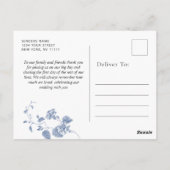 ビクトリアンダスティブルーフランスのガーデン ポストカード (裏面)