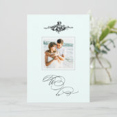 *~* ビクトリアンチェルブ フォト QR AR6 RSVP ウェディング 招待状 (スタンド正面)